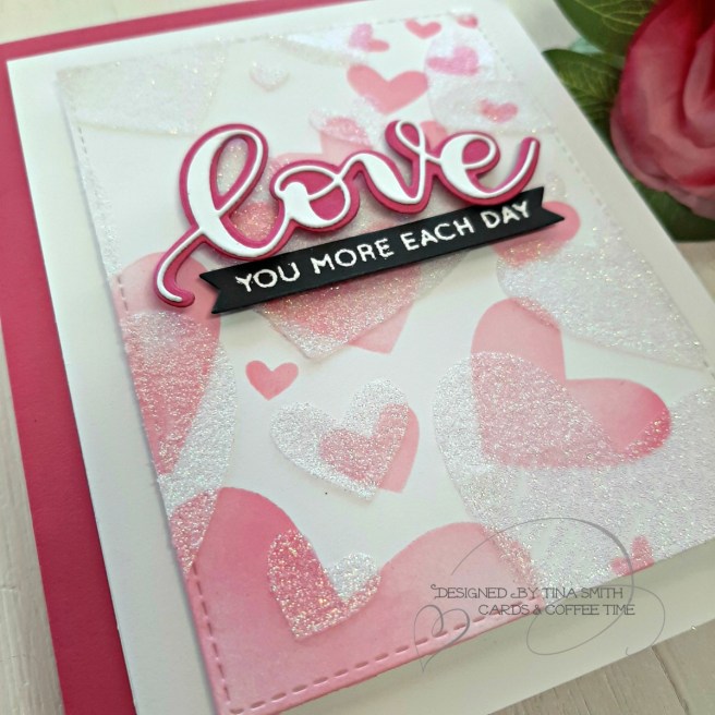 SSS Hey Bestie Release - Bursting Heart Stencil 2