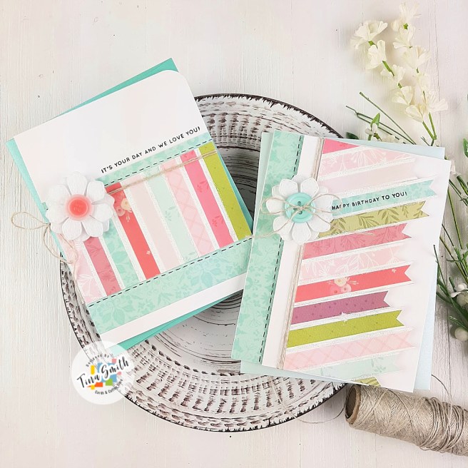 Card tutorial by Tina Smith using Carta Bella Flora No 3 Patterned Paper and Retro Sketches #130.  Card #6 of my DSP Paper Play Series.  #PatternedPaper #Cardmaking #DSPPaperPlay #CardsandCoffeeTime #HandmadeCards #CartaBella