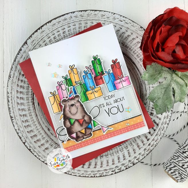 Try it out Tuesday - GSD Birthday Bear - Tina Smith - 1