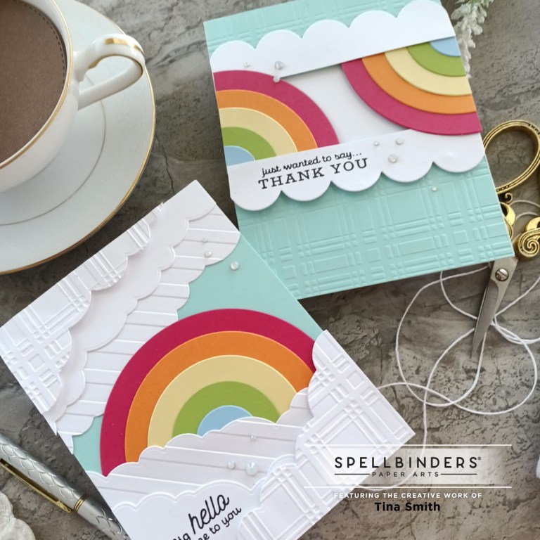 Spellbinders | Color Block Backgrounds Collection | Cards and Coffee Time