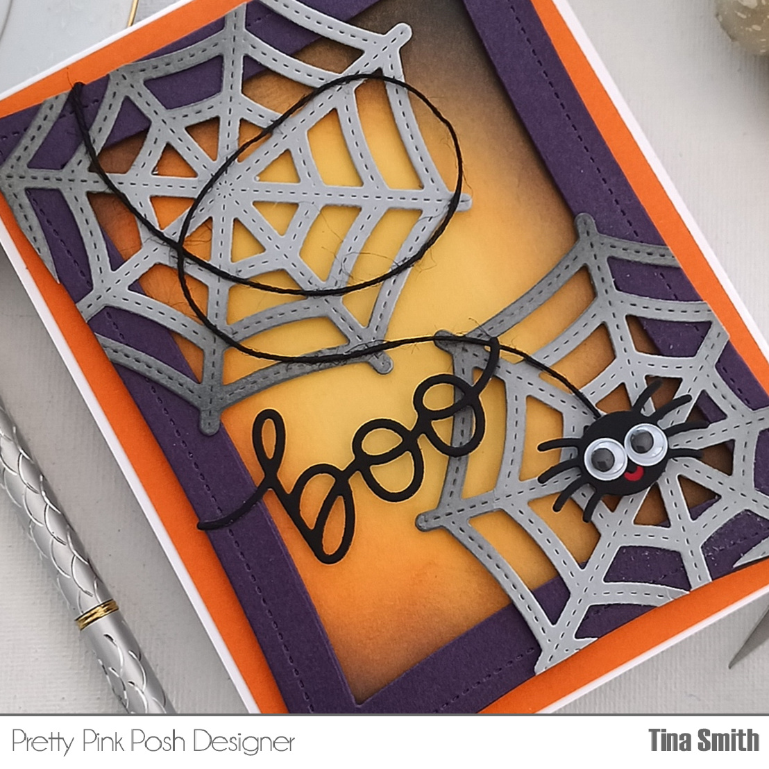 Pretty Pink Posh – Spider Web | Cards and Coffee Time