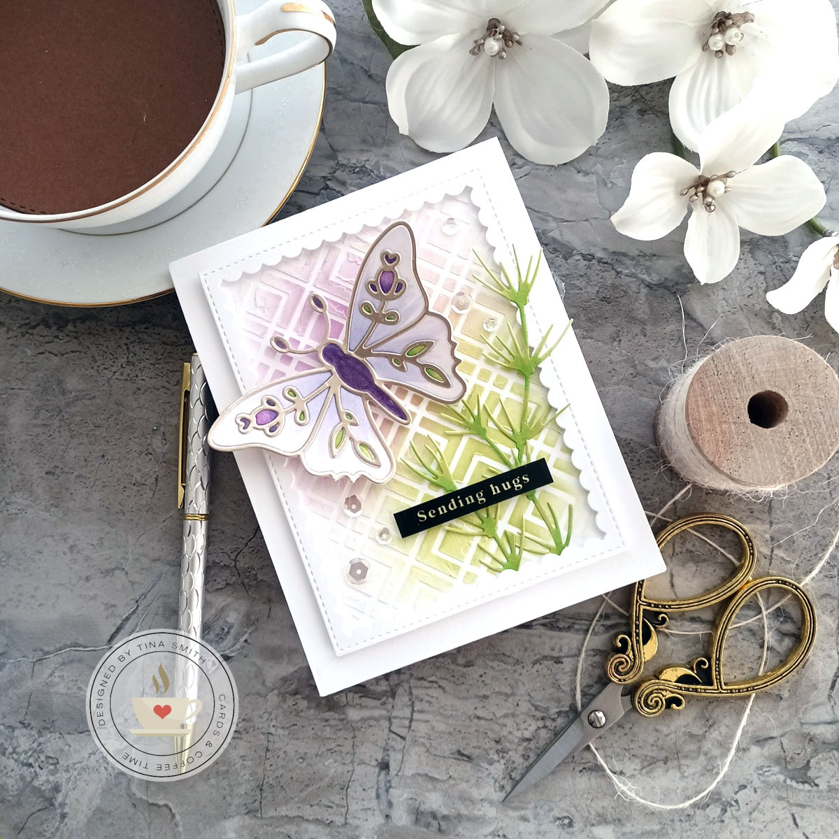 Simon Says Stamp – Rose-Winged Butterfly | Cards and Coffee Time