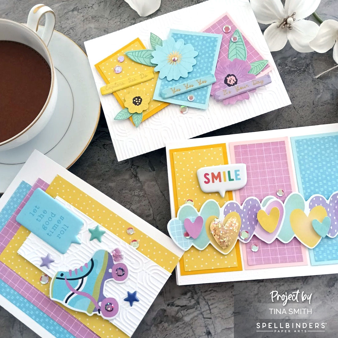 Spellbinders | Quick & Easy Card Kit | Aug 2023 | Cards and Coffee Time