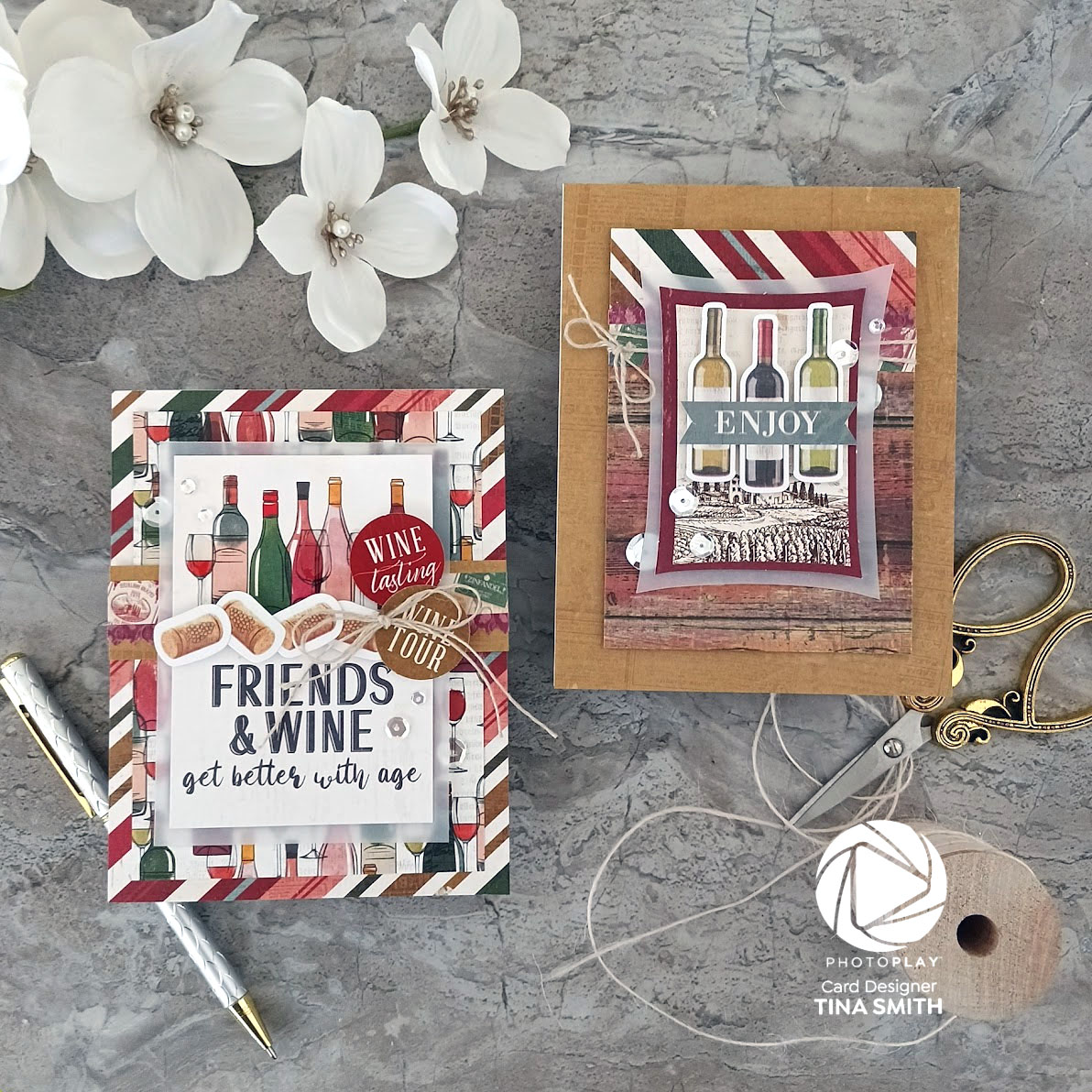 Photoplay Paper – Vineyard | Cards and Coffee Time