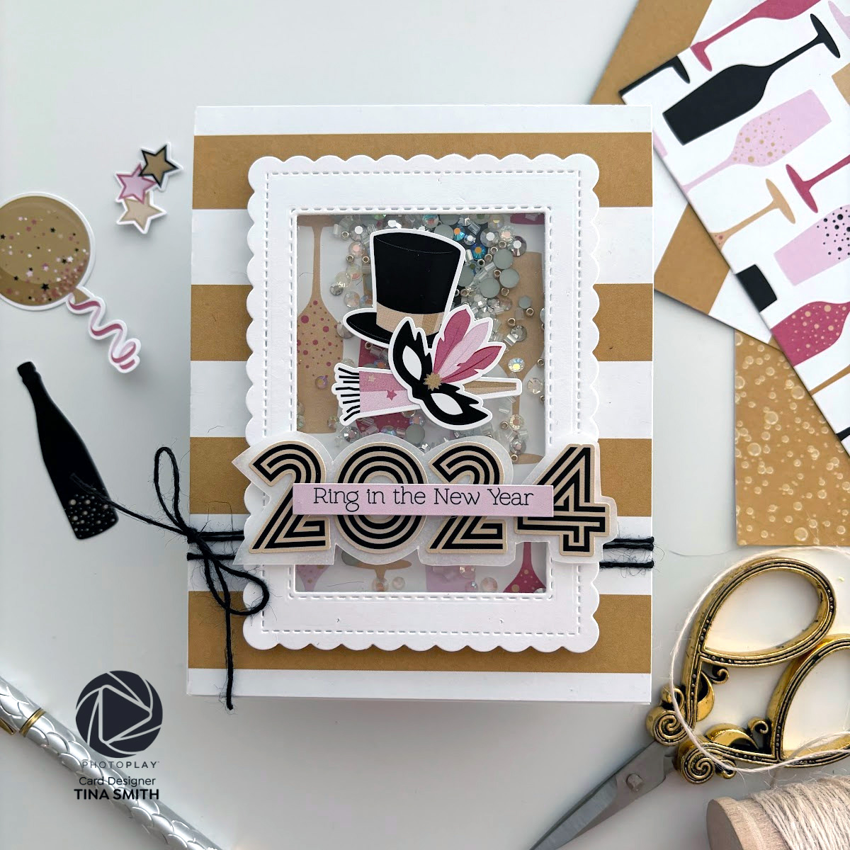 Photoplay Paper – Ringing in the New Year | Cards and Coffee Time
