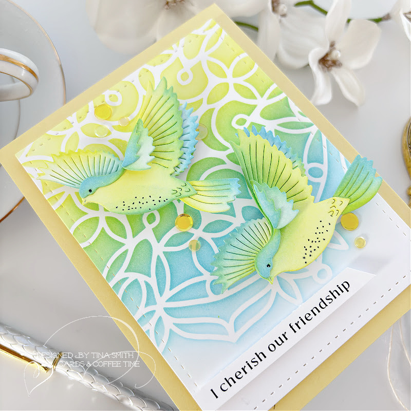 A Friendship Card with the Beautiful Dove Die Set from the Simon Says Stamp Splendor Release!