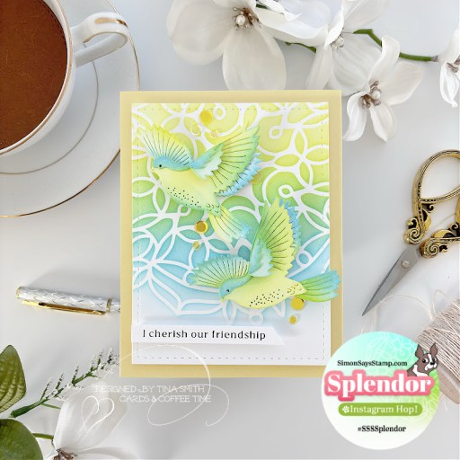 A Friendship Card with the Beautiful Dove Die Set from the Simon Says Stamp Splendor Release!
