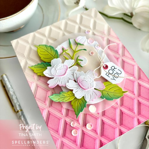 A For You Card with the Spellbinders Mirrored Arch Labels Die Set!