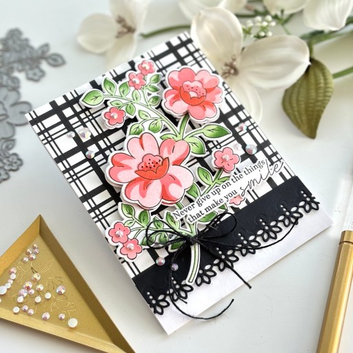 Never Give Up Press Plate from Pinkfresh Studio! 