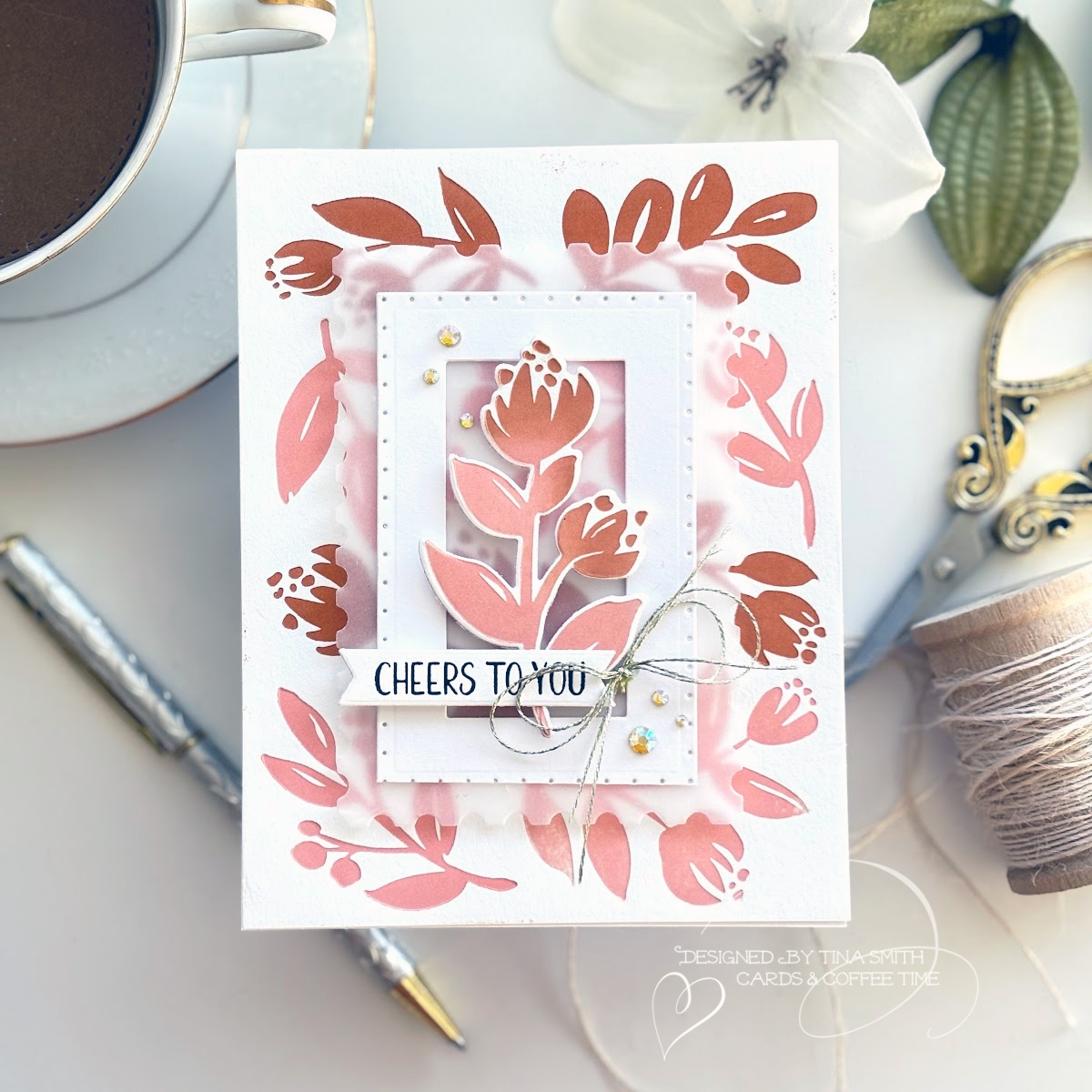 Two Letterpressed Cards with the Spellbinders Cheers To You Betterpress Collection!