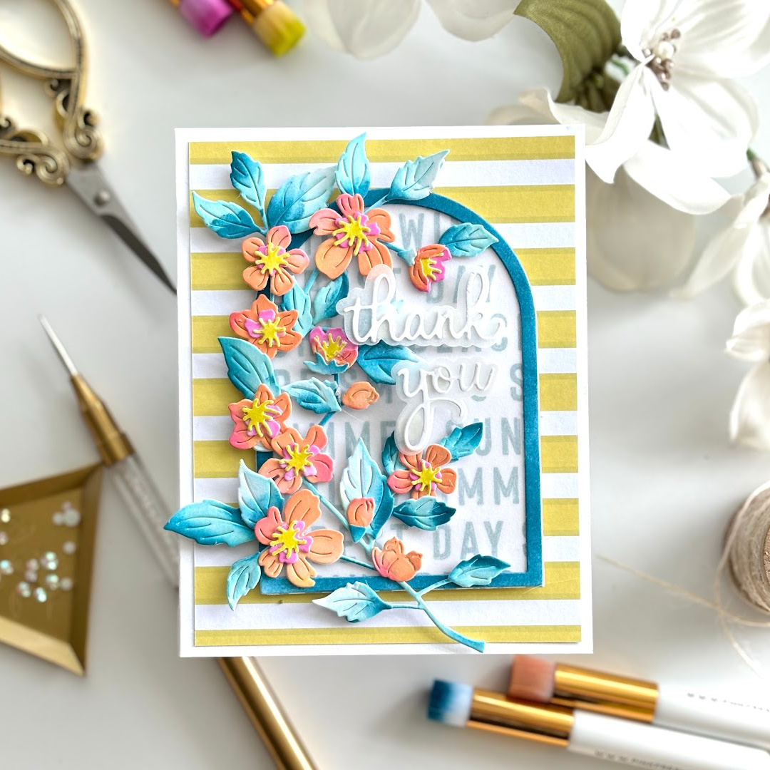 Lots of Flowers for the Pinkfresh Studio Monthly Challenge!