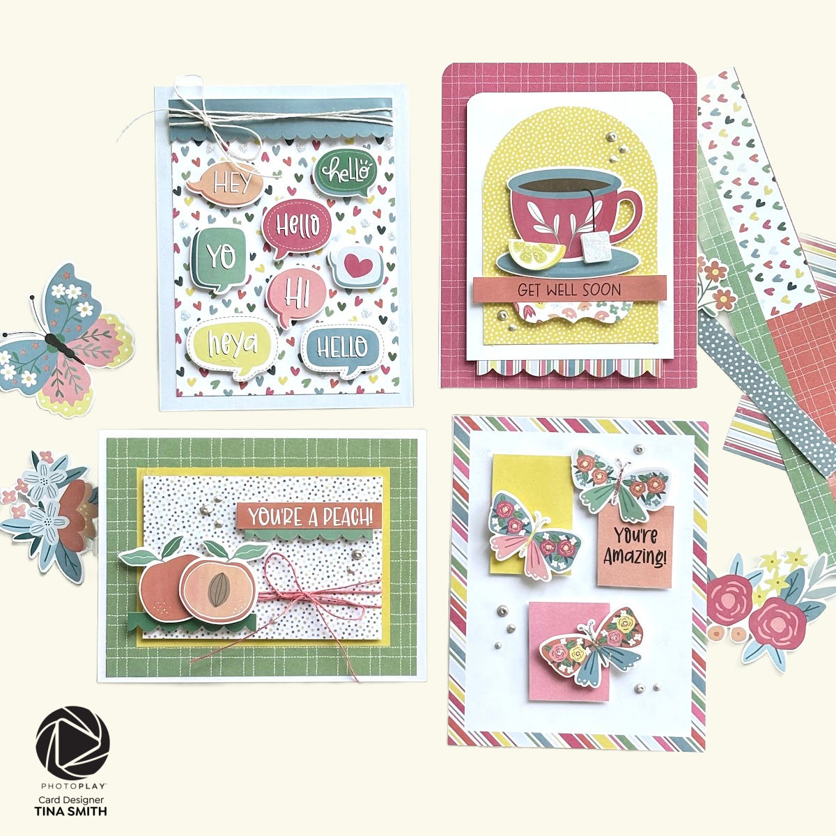 How-To create 8 Cards with the Photoplay Paper Just For You Pre-Designed Card Kit!