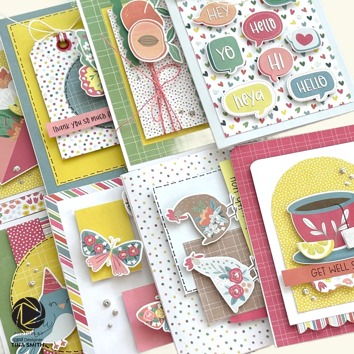 How-To create 8 Cards with the Photoplay Paper Just For You Pre-Designed Card Kit!