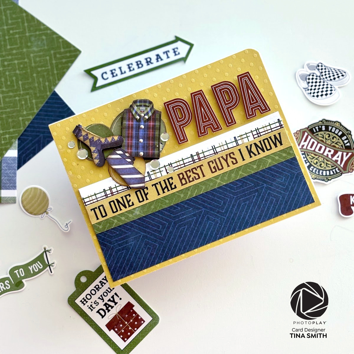 2 Father's Day Cards using a Birthday Collection - the Photoplay Birthday Bash Collection!