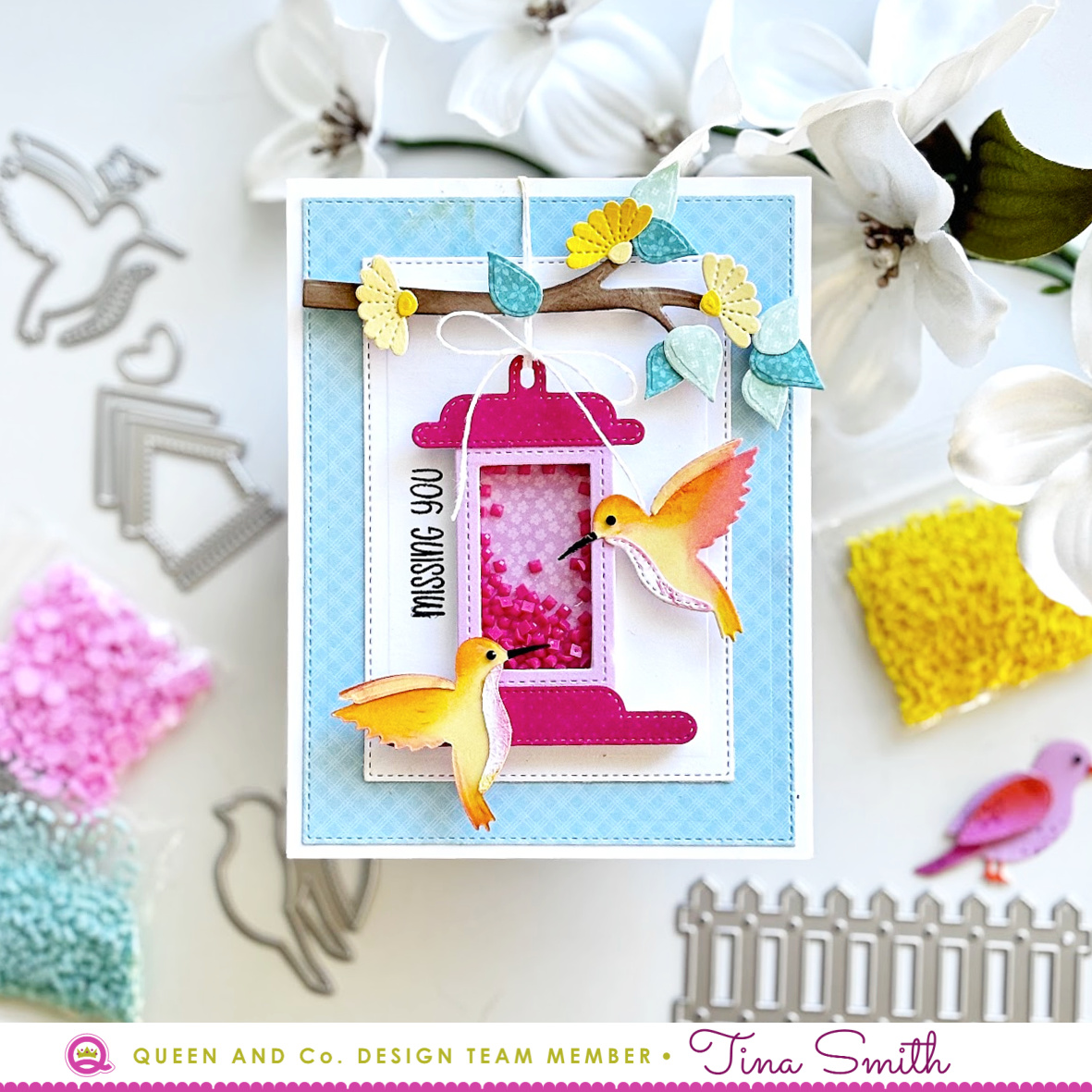 Two Cards with the Queen & Co. Feathered Friends Kit!