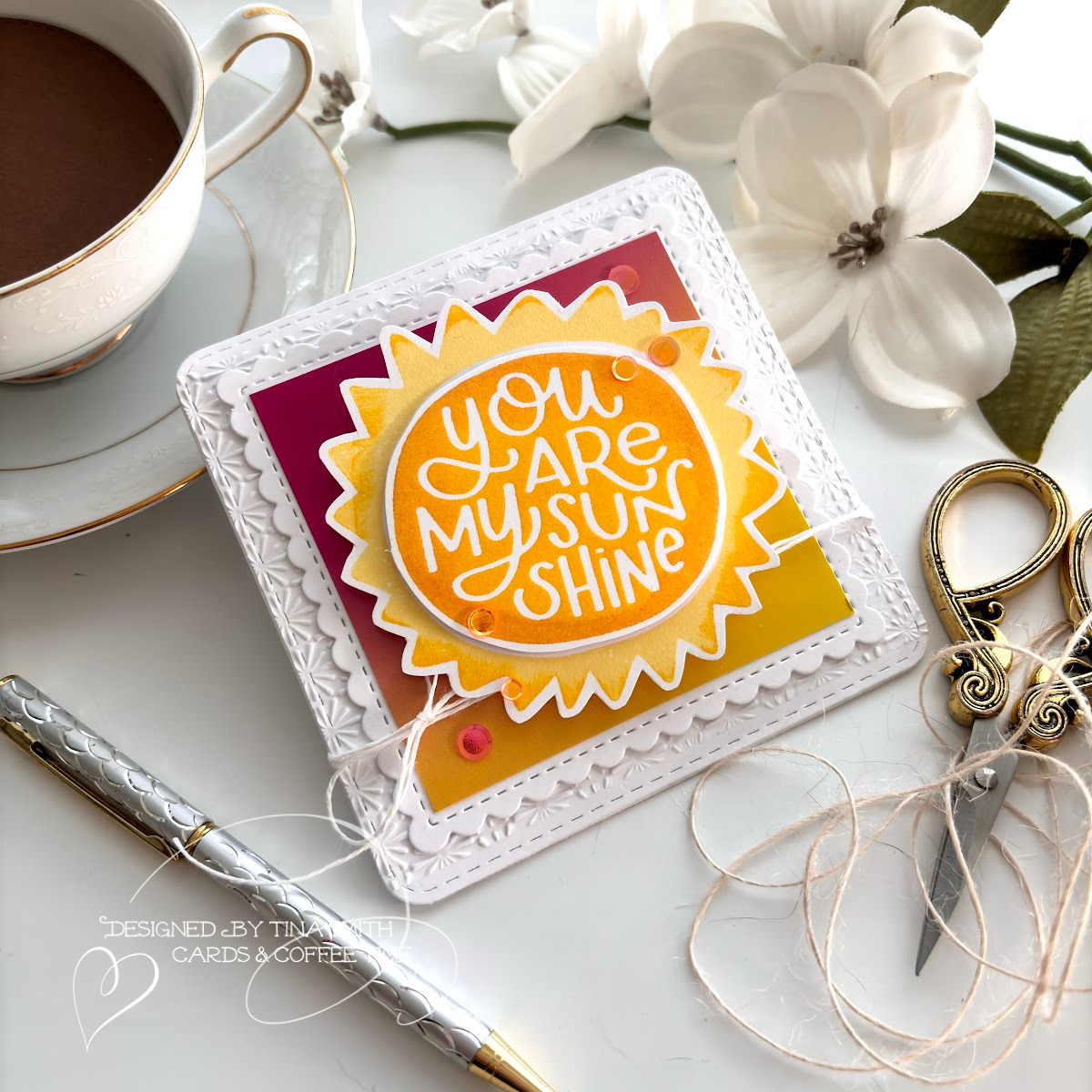 Three Cards with the Simon Says Stamp Sunny Smiles - July 2024 Card Kit! #Cardsandcoffeetime @cardsandcoffeetime