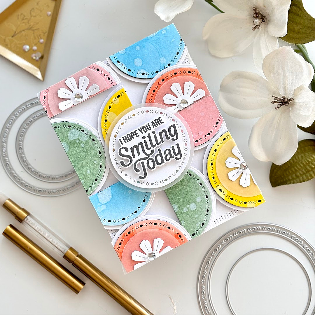 Geometrics for the Pinkfresh Studio July 2024 Monthly Challenge! #pinkfreshstudio #cardsandcoffeetime