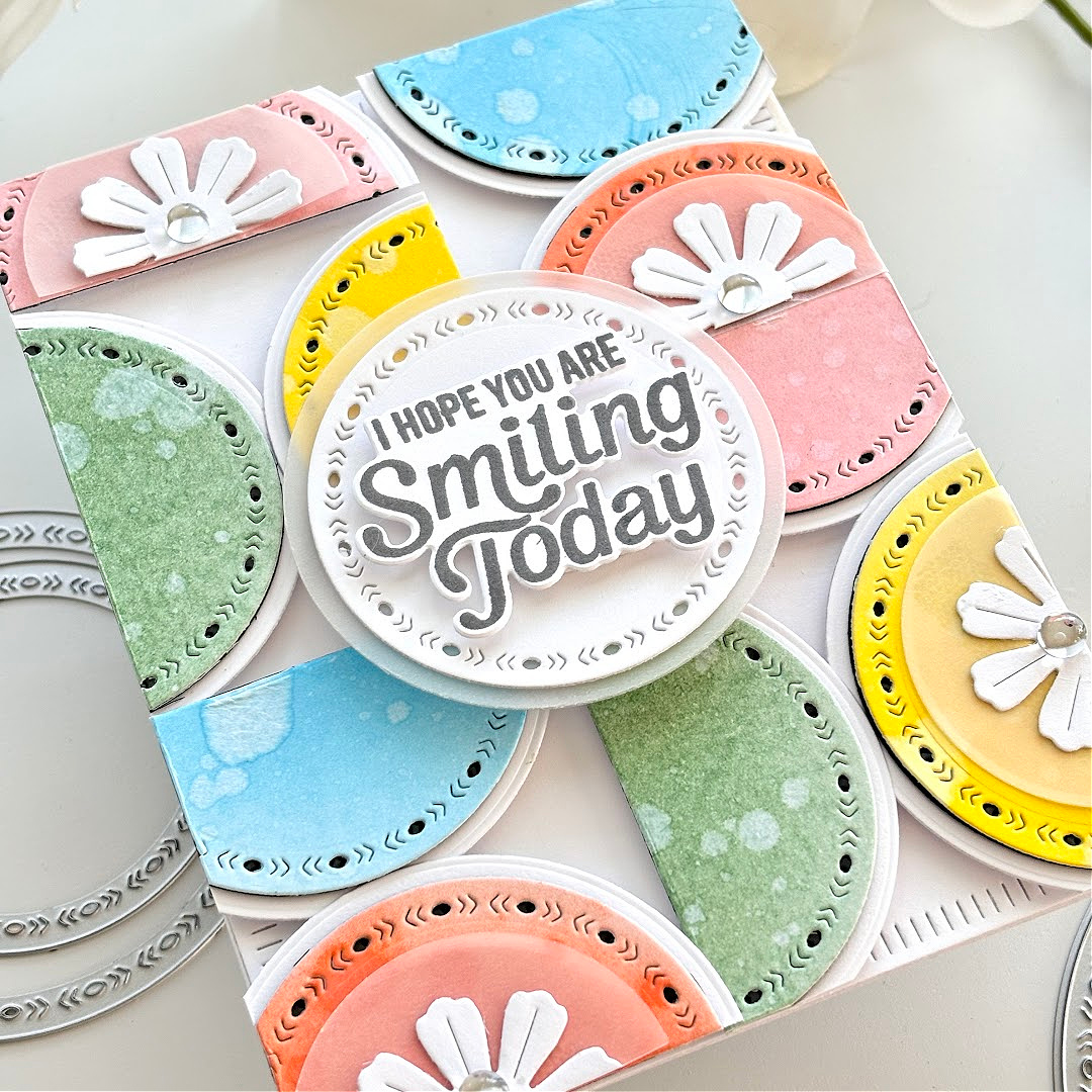 Geometrics for the Pinkfresh Studio July 2024 Monthly Challenge! #pinkfreshstudio #cardsandcoffeetime