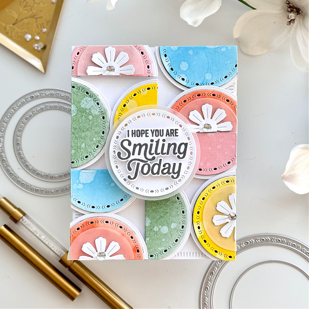 Geometrics for the Pinkfresh Studio July 2024 Monthly Challenge! #pinkfreshstudio #cardsandcoffeetime