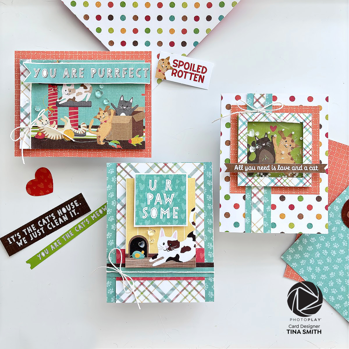 Three Crafty Cards with the Photoplay Paper Cat Nip Collection! #cardsandcoffeetime #photoplaypaper