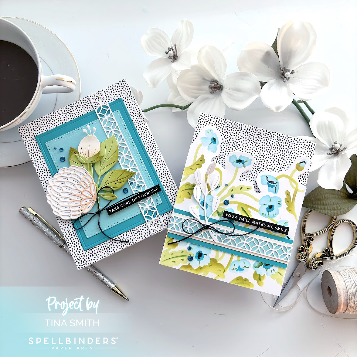 Spellbinders Large Die of the Month Club and Stencil of the Month Club for August 2024! #Spellbinders #Cardsandcoffeetime