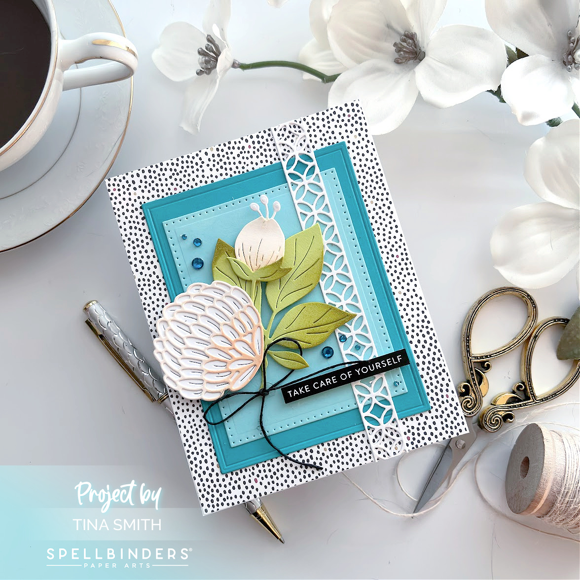 Spellbinders Large Die of the Month Club and Stencil of the Month Club for August 2024! #Spellbinders #Cardsandcoffeetime