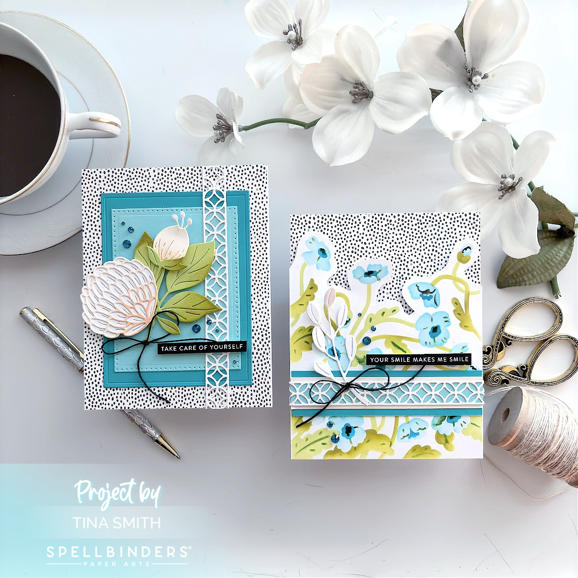 Spellbinders Large Die of the Month Club and Stencil of the Month Club for August 2024! #Spellbinders #Cardsandcoffeetime