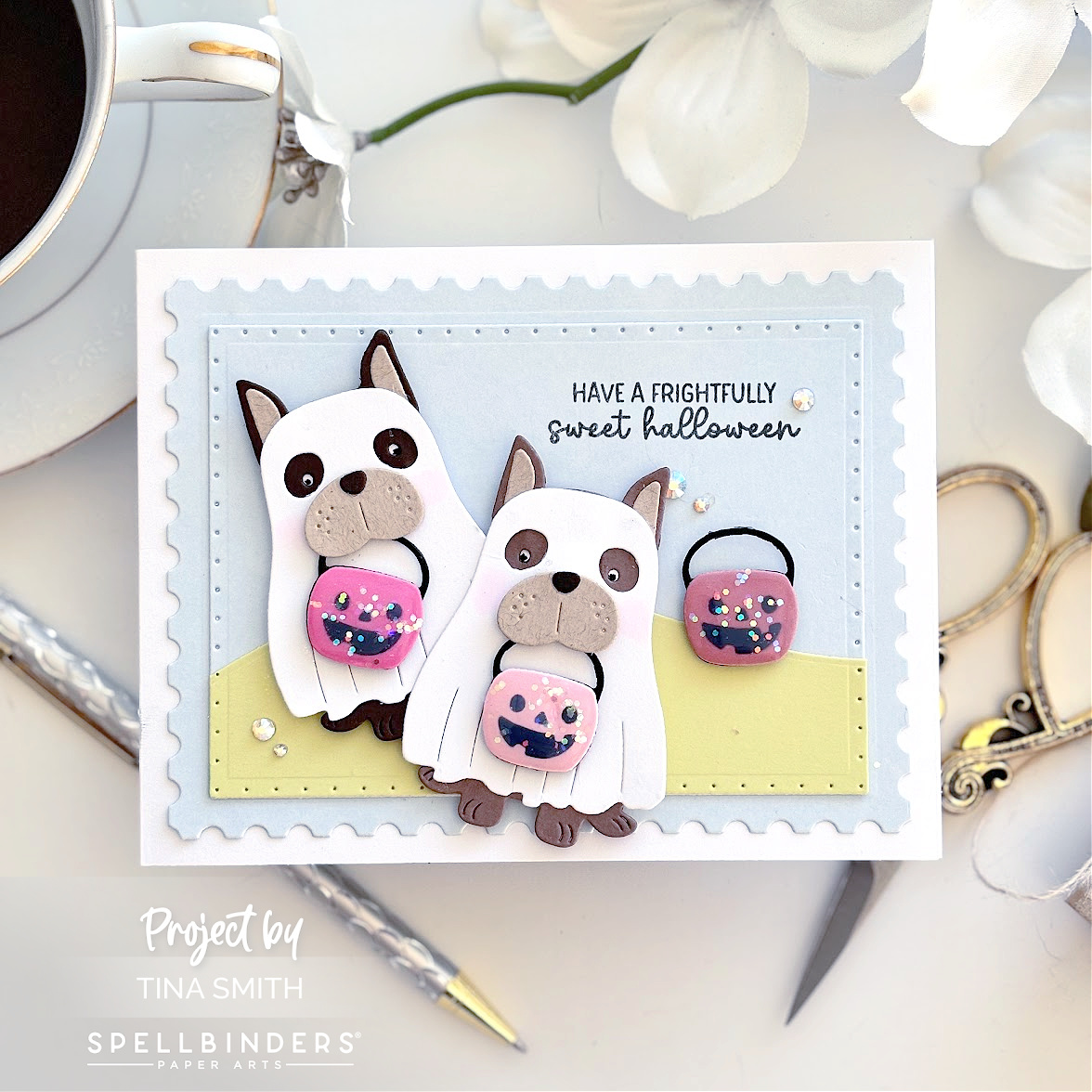 Creating a Halloween Card Using the Spellbinders Woof-or-Treat Die Set! #cardsandcoffeetime #spellbinders