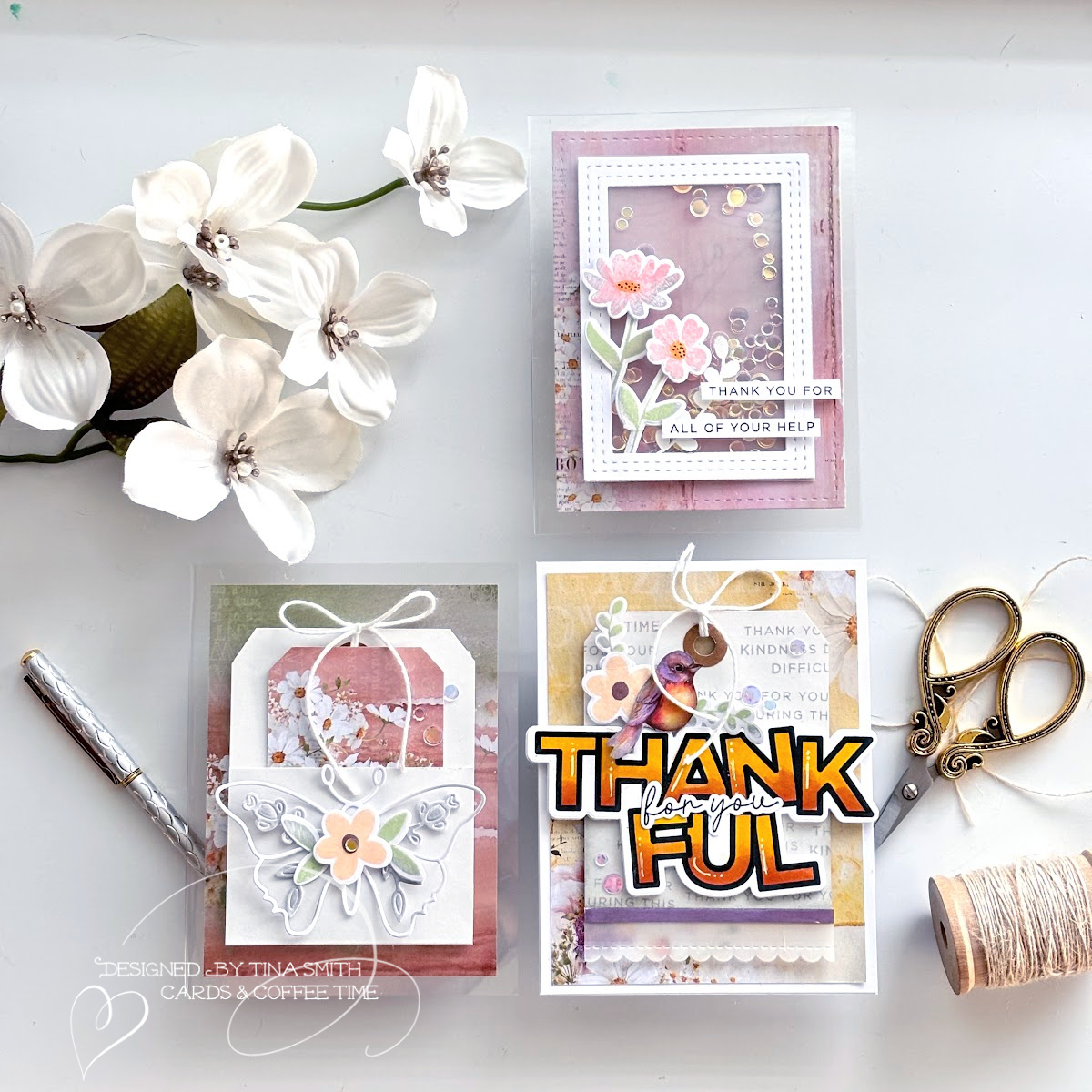 Three Cards with the Simon Says Stamp Chunky Thankful Greetings - September 2024 Card Kit! #cardsandcoffeetime #simonsaysstamp #SSSCKSeptember2024